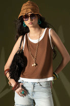 TANK TOP FOURSOUL EFEITO DUPLO - Carla Valente