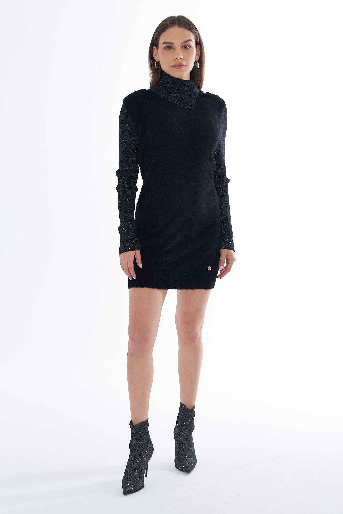 VESTIDO YES ZEE  MALHA  COM EFEITO MOHAR - Carla Valente