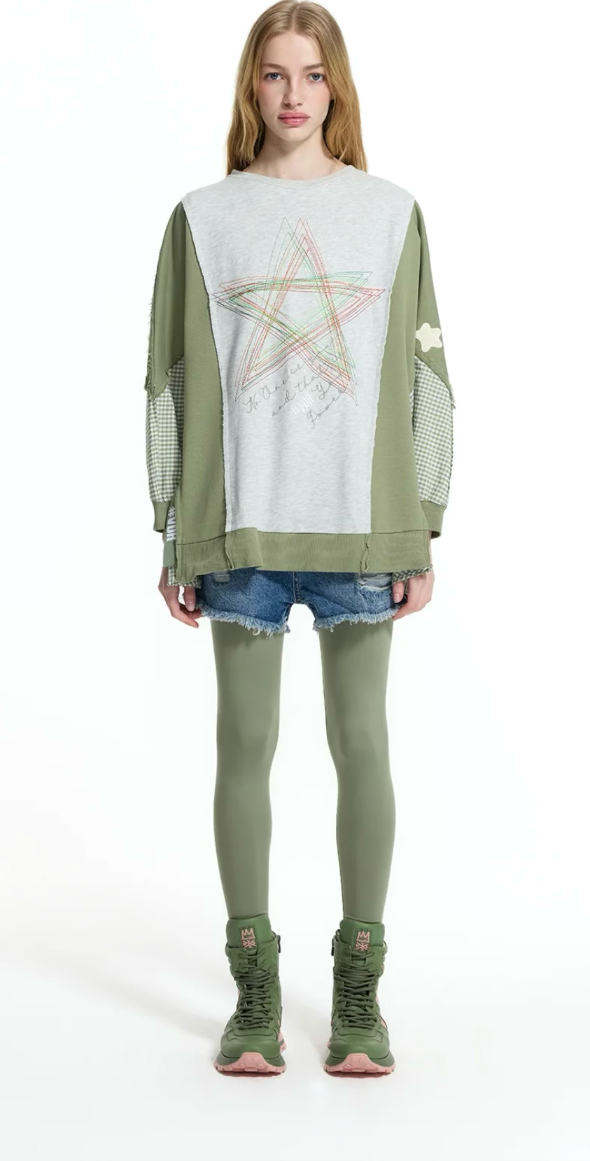 SWEATSHIRT VDR COMBINADA FELPA COM XANDR - Carla Valente