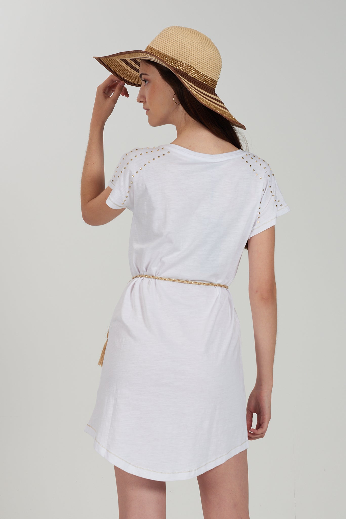 VESTIDO YES ZEE MALHA MACIA APLICAÇÕES - Carla Valente