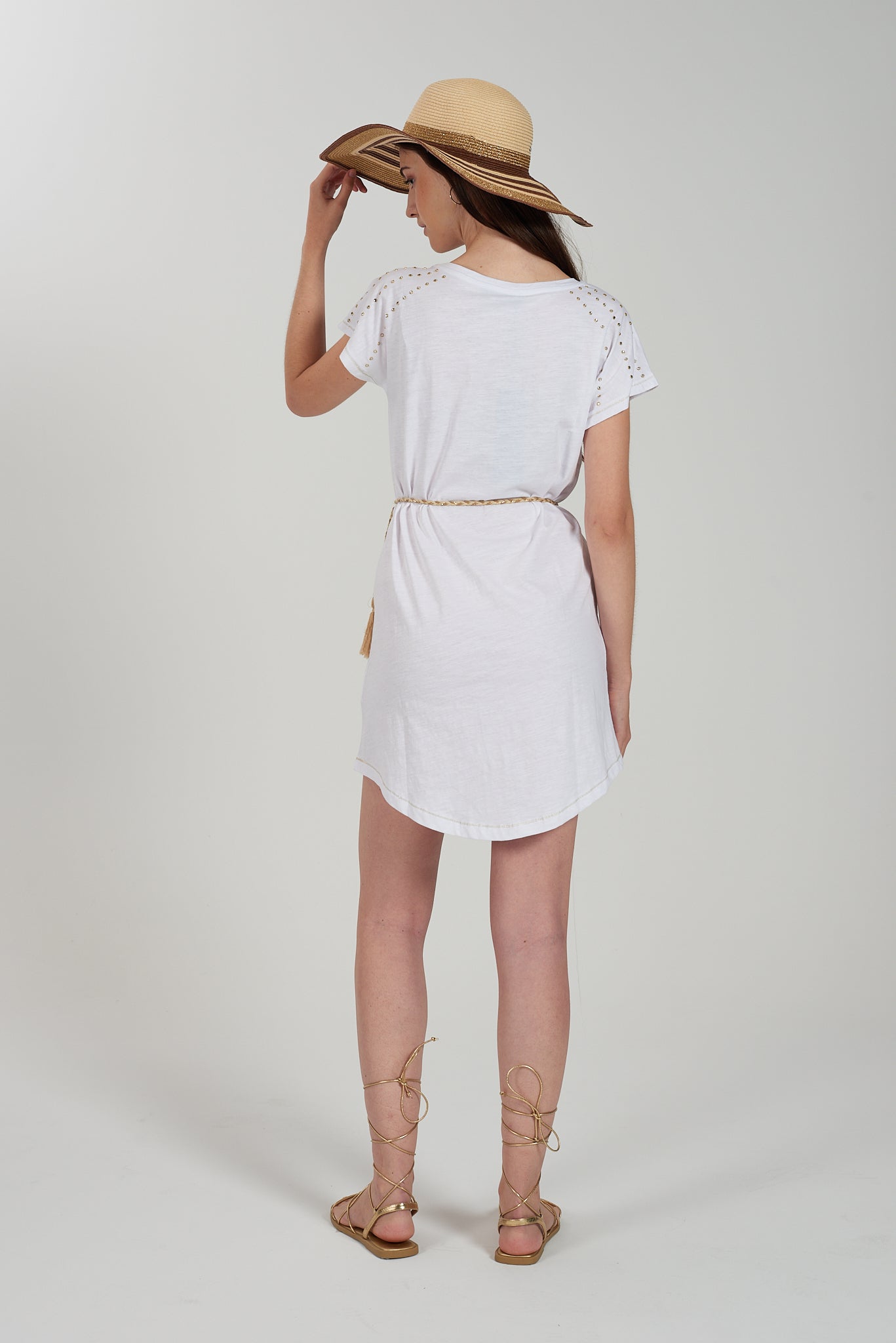 VESTIDO YES ZEE MALHA MACIA APLICAÇÕES - Carla Valente