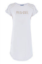 VESTIDO YES ZEE MALHA MACIA APLICAÇÕES - Carla Valente
