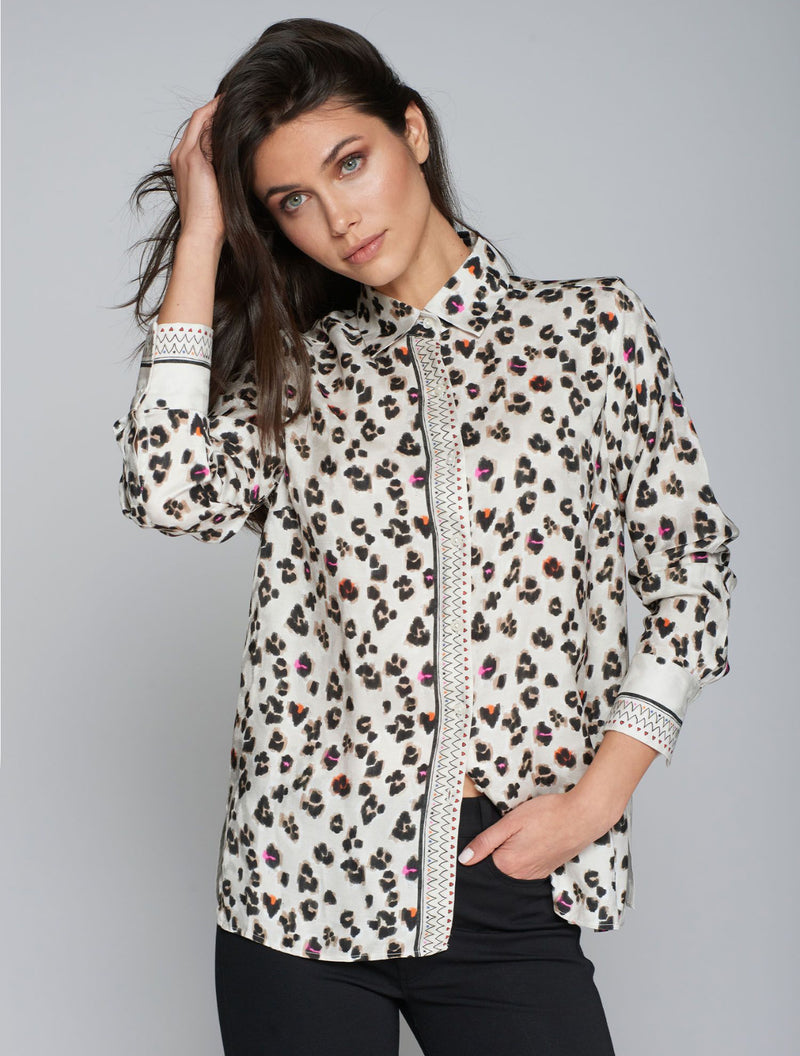 CAMISA VILAGALLO MARIELA ESTAMPADO TIGRE