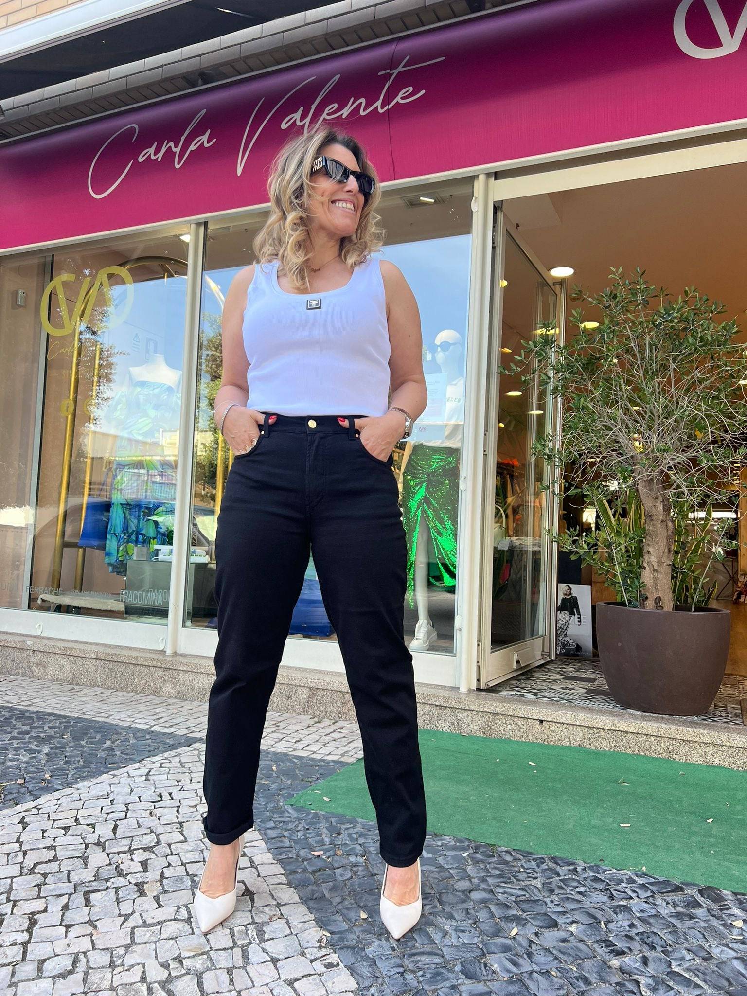 CALÇA LIBERJEANS MOM FIT SARJA - Carla Valente