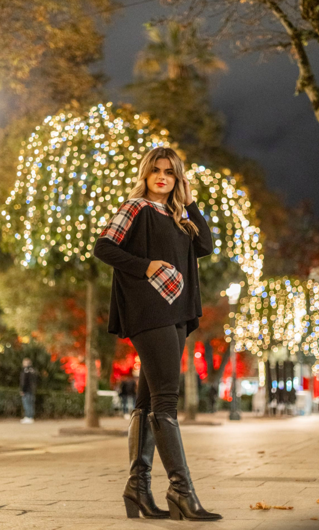 CAMISOL MALHA CHRISTMAS OMBROS TARTAM - Carla Valente