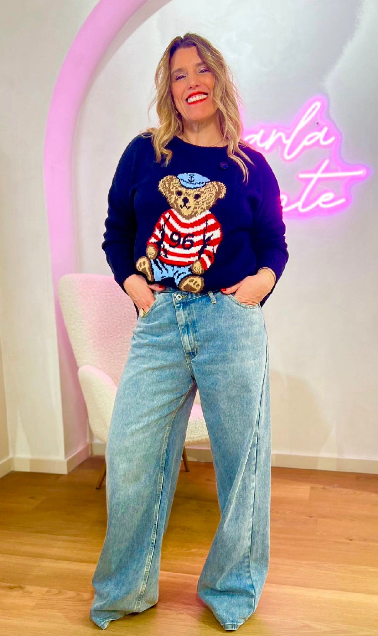 CALÇA DIXIE BOTÃO ASSIMETRICO - Carla Valente