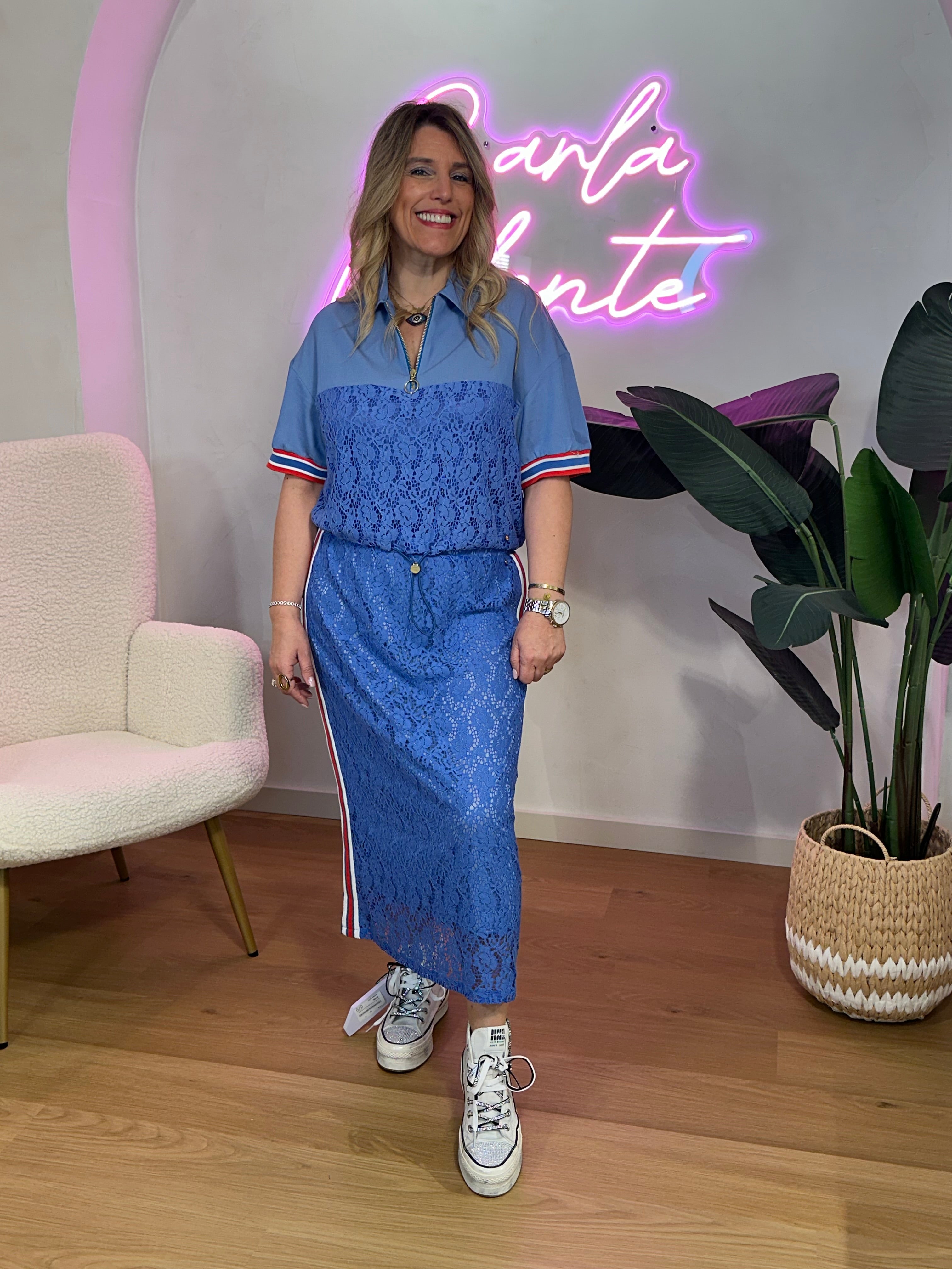 POLO FOURSOUL DENIM E RENDA - Carla Valente