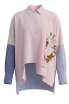 CAMISA VDR ESTAMPA 17 ESTRUTURADA RISCAS E PINTAS - Carla Valente