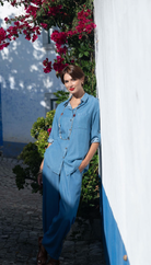 CAMISA LIBERJEANS TENCEL MANGA COM DOBRA - Carla Valente