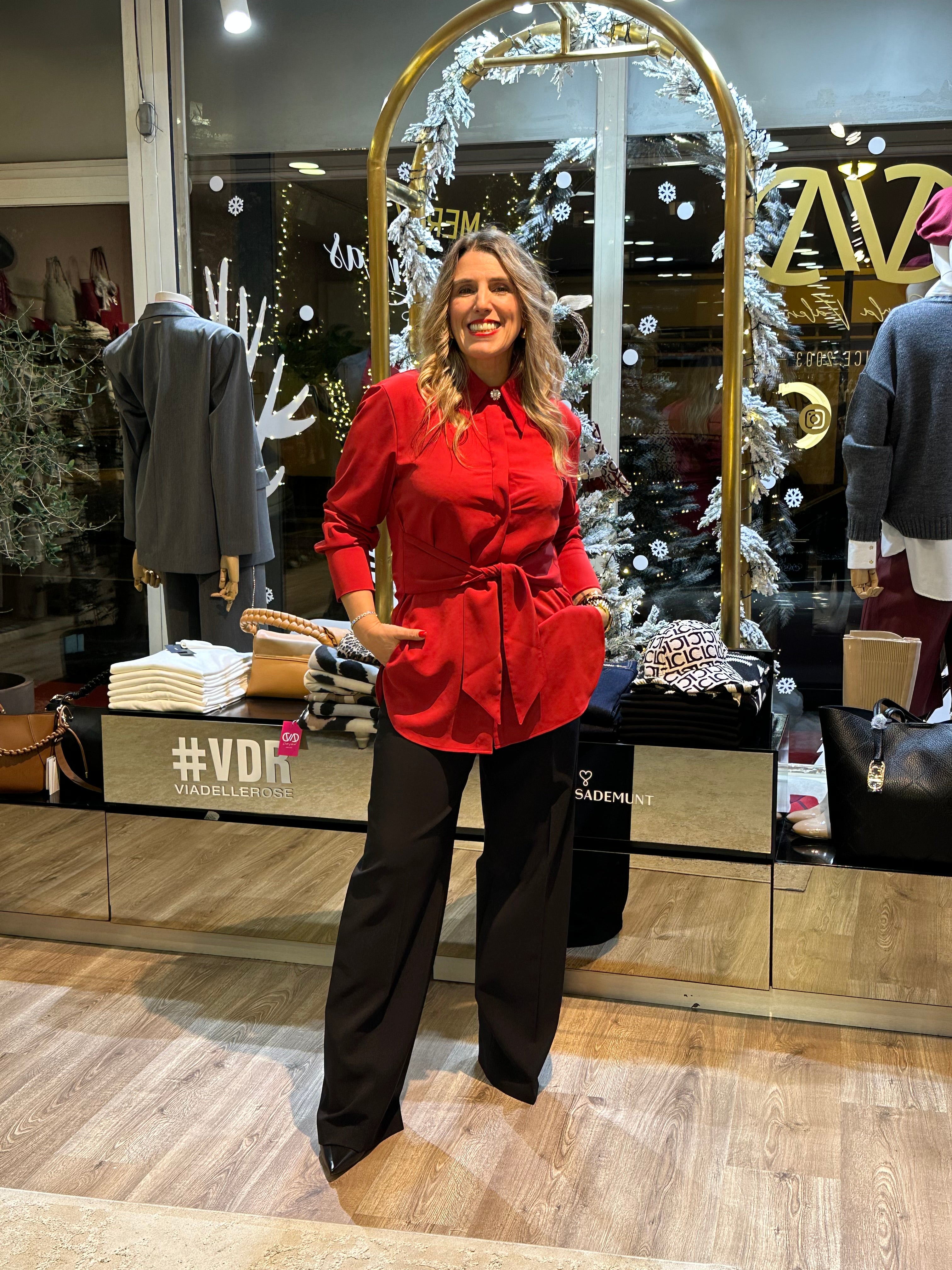 CAMISEIRO VELVETY COM CINTO - Carla Valente