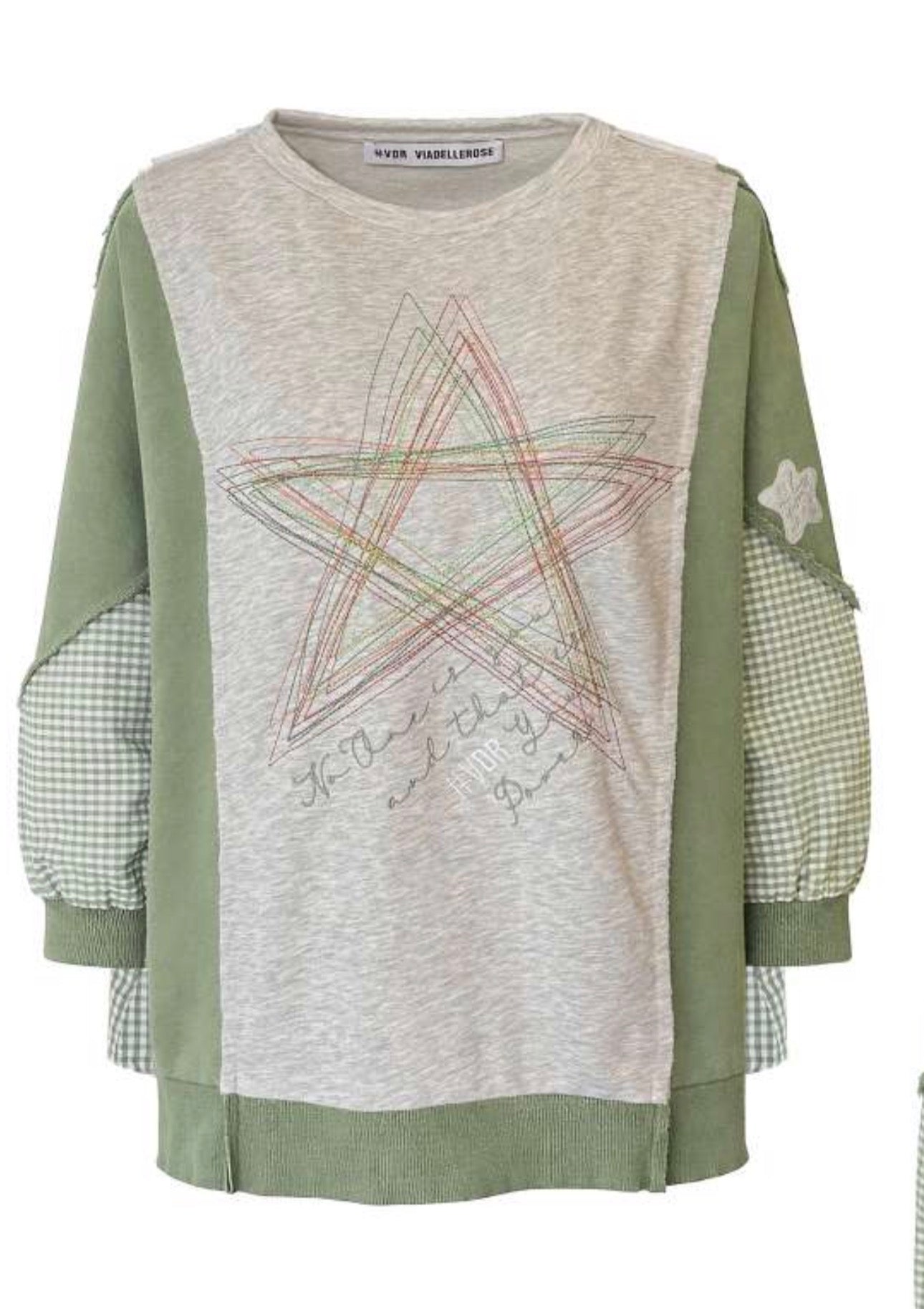 SWEATSHIRT VDR COMBINADA FELPA COM XANDR - Carla Valente