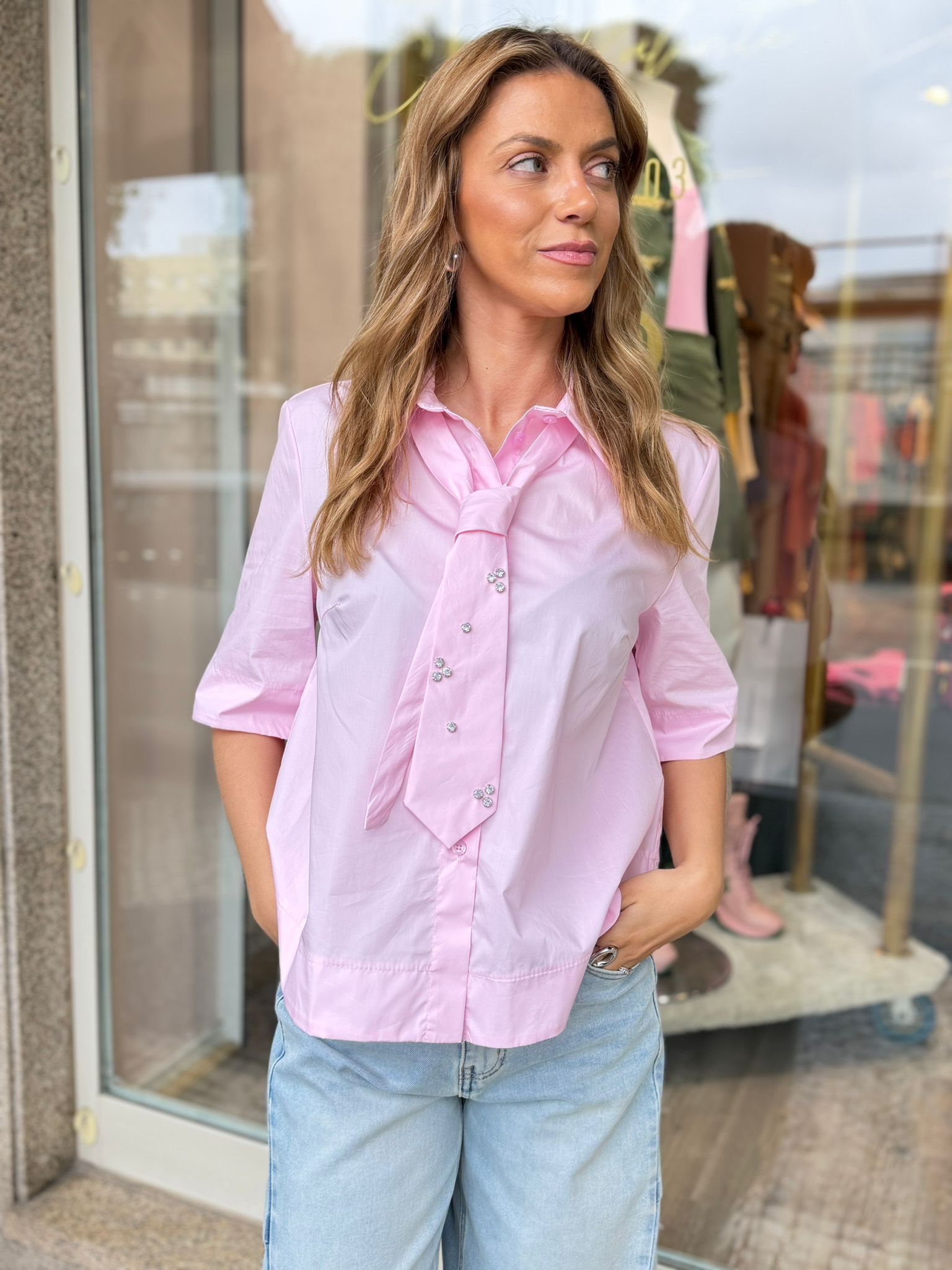 CAMISA IMPERIAL GRAVATA APLICAÇÕES - Carla Valente