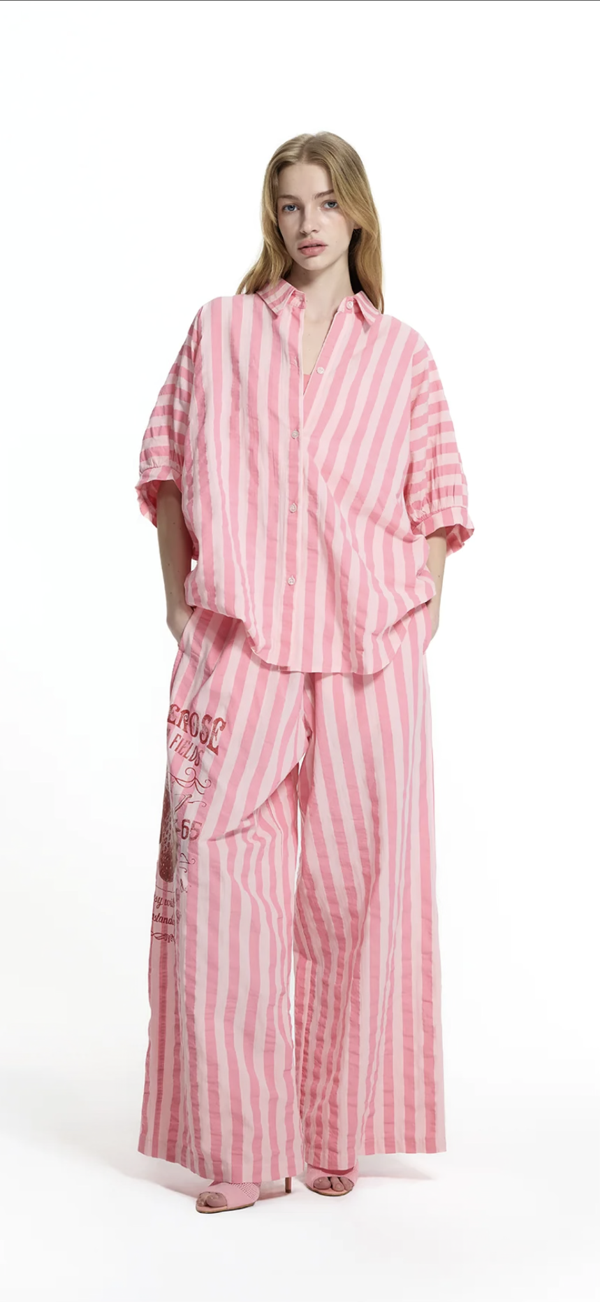 PANTALONA VDR RISCAS LATERAL STRAWBERRY FIELDS - Carla Valente