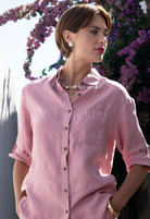 CAMISA LIBERJEANS LINHO MANGA COM DOBRA - Carla Valente