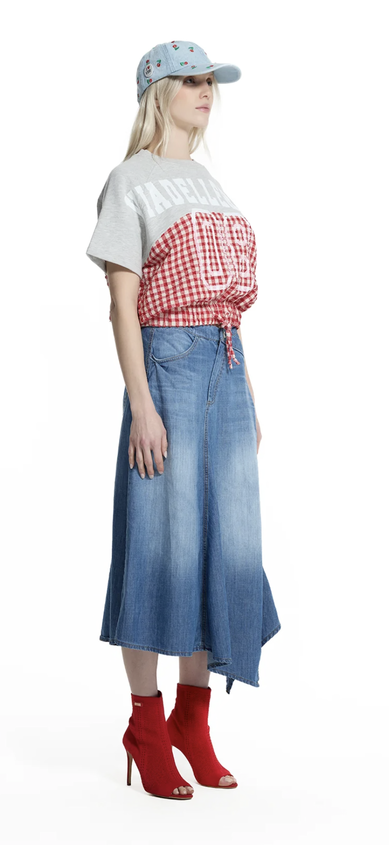 SWEATSHIRT VDR CROPPED 08 COMBINADO COM XADREZ - Carla Valente