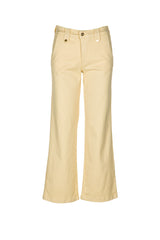 CALÇA LIBERJEANS WIDE LEG SARJA PRESILHA COM BOTÃO DOURADO - Carla Valente