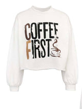 SWEATSHIRT VDR COFFEE FIRST - Carla Valente
