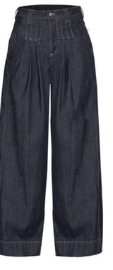 CALÇA VDR WIDE LEG COM PREGAS FRONTAIS - Carla Valente