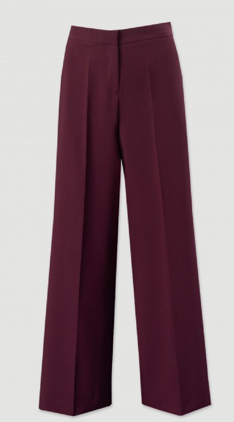 CALÇA FERRACHE WIDE LEG ELÁSTICO NA CINTURA - Carla Valente