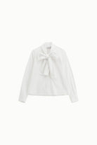 CAMISA PLEASE COM MANGA COMPRIDA E LAÇO - Carla Valente