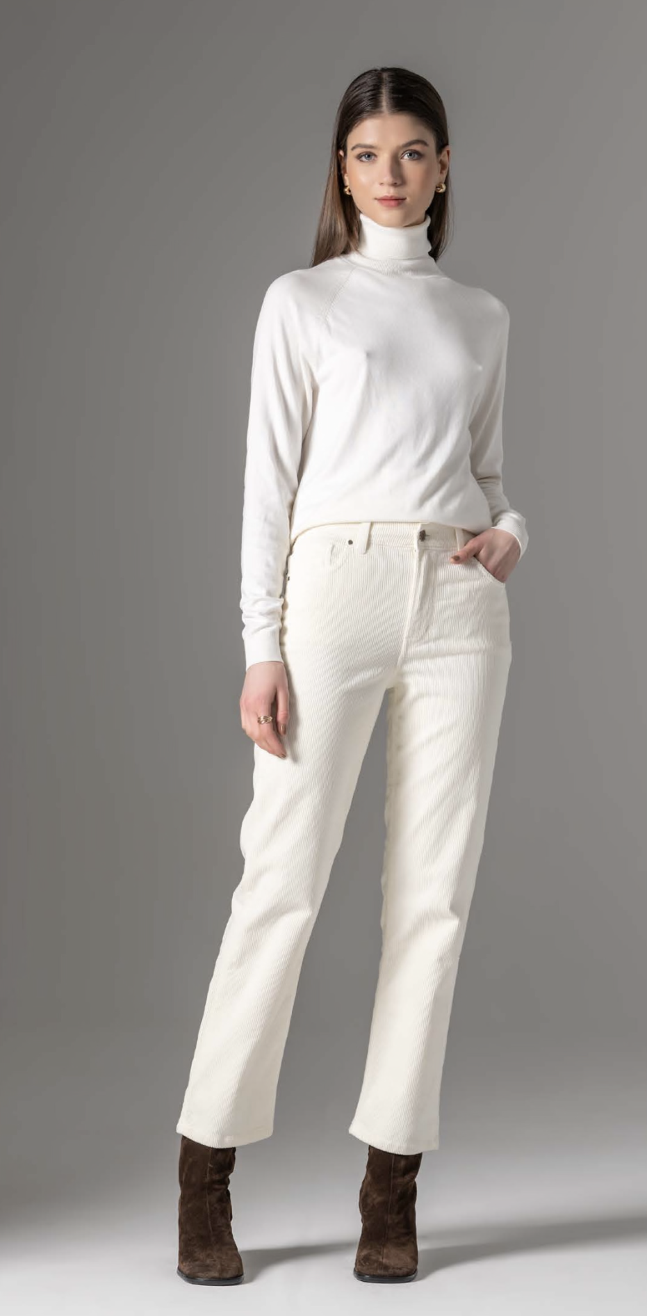CALÇA LIBERJEANS BOMBAZINA DE PERNA RETA - Carla Valente