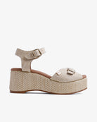 SANDÁLIA POPA MURIEL EM RAFIA DE CUNHA - Carla Valente