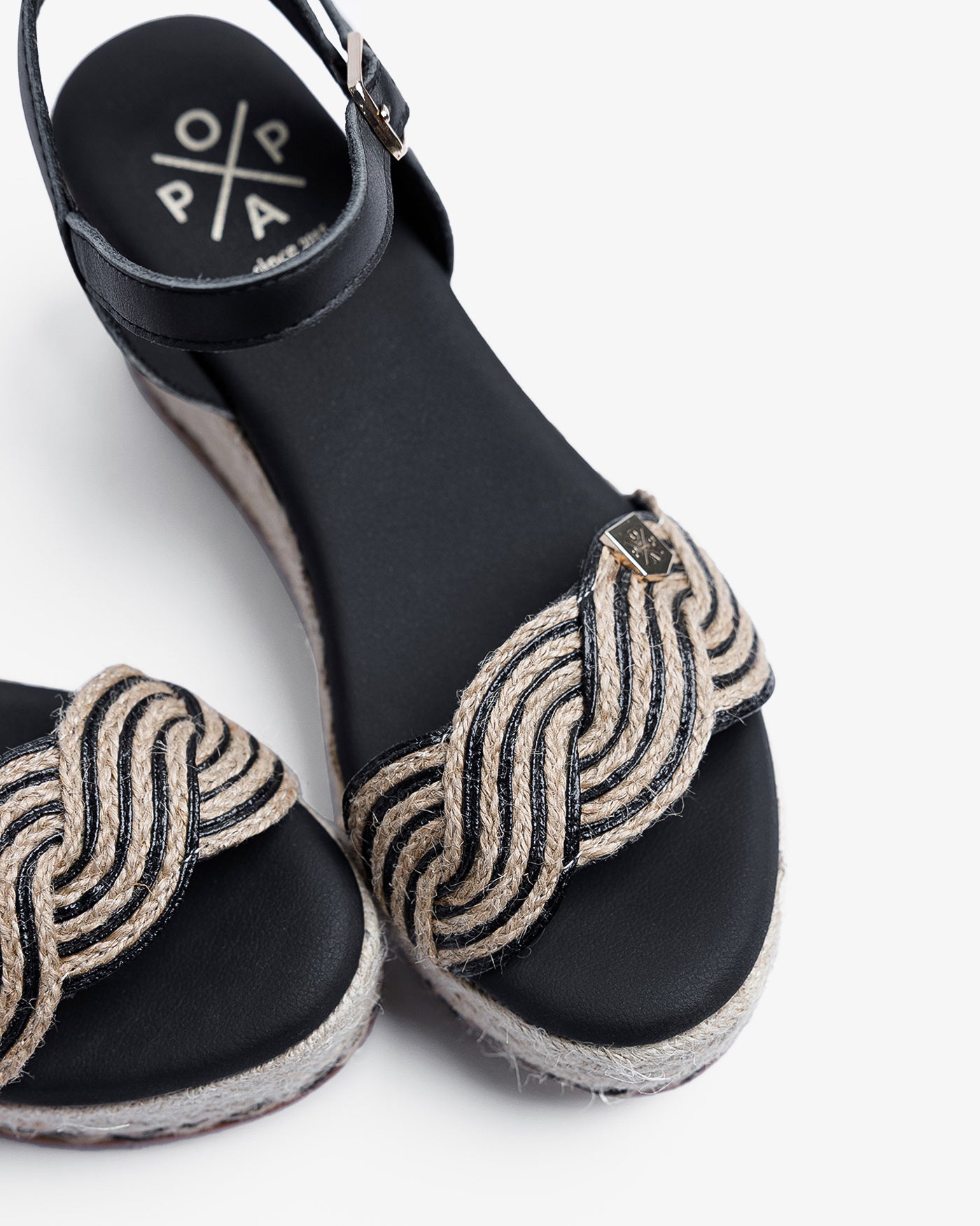 SANDÁLIA POPA GARUA  CUNHA COM TIRA YUTE - Carla Valente