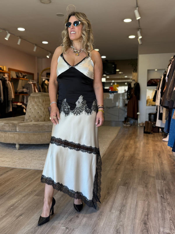 TOP DIXIE ALÇAS FINAS DETALHE RENDA - Carla Valente