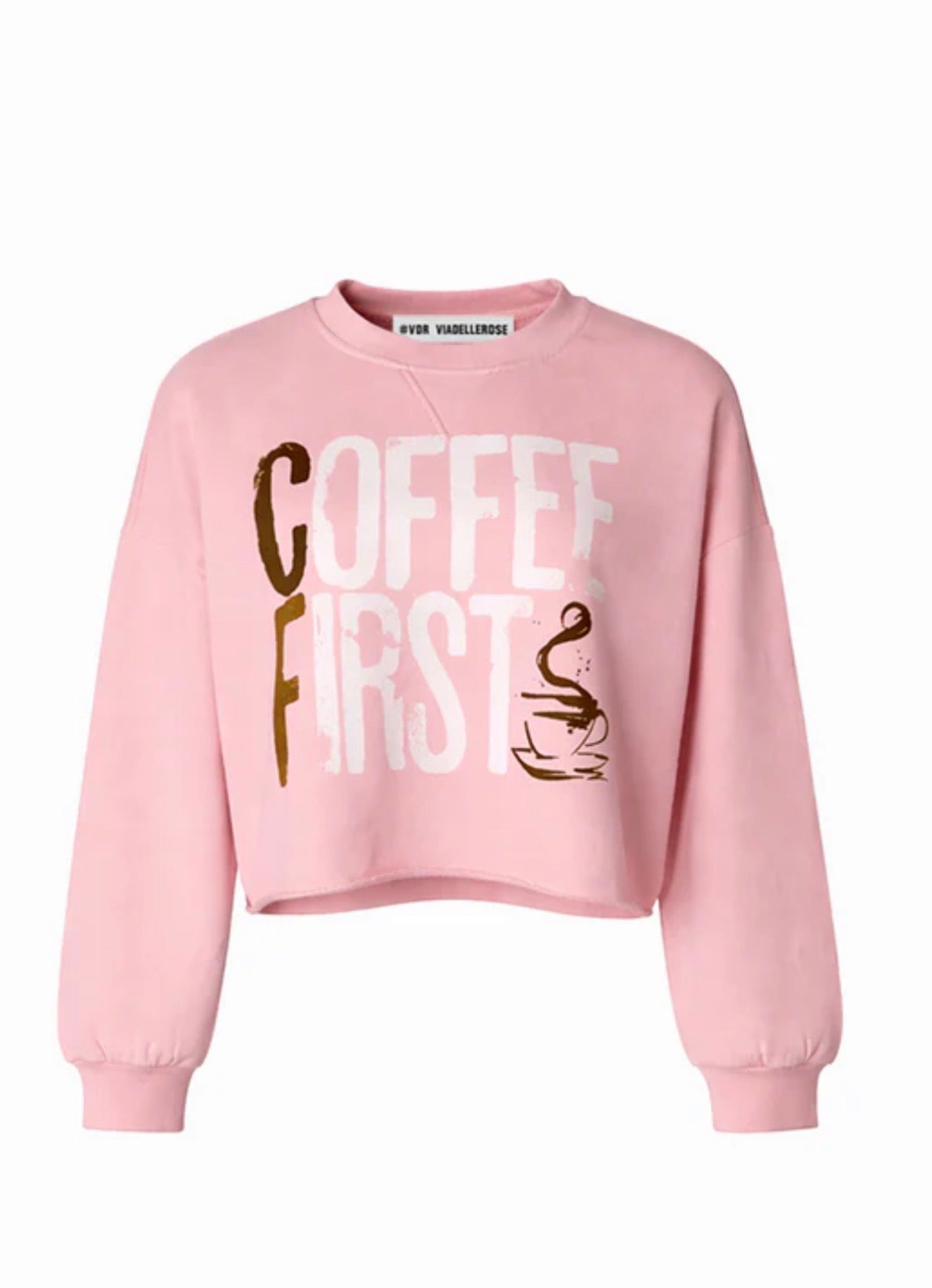 SWEATSHIRT VDR COFFEE FIRST - Carla Valente