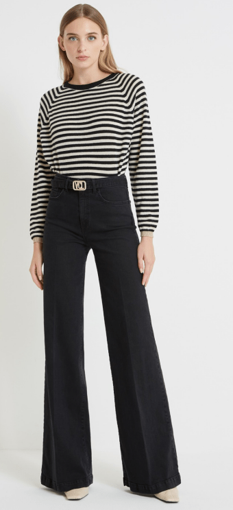 PANTALONA VICOLO WIDE C/CINTO LOGO - Carla Valente
