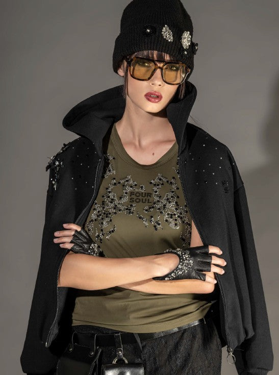 TANK TOP FOURSOUL COM STRASS