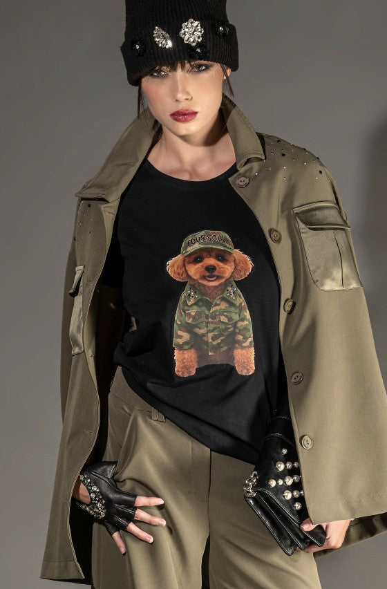 CALÇA FOURSOUL DE SARJA BOLSO CARGO ACETINADO