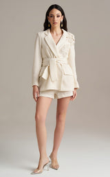 CASACO PHO FIRENZE REDE COM APLICAÇÃO NO OMBRO FLOR - Carla Valente