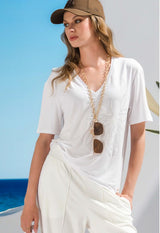 T-SHIRT FOURSOUL LOOSE FLOR - Carla Valente