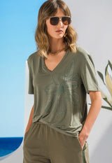 T-SHIRT FOURSOUL LOOSE FLOR - Carla Valente