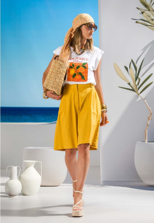 T-SHIRT FOURSOUL CAVEADA CITRUS - Carla Valente