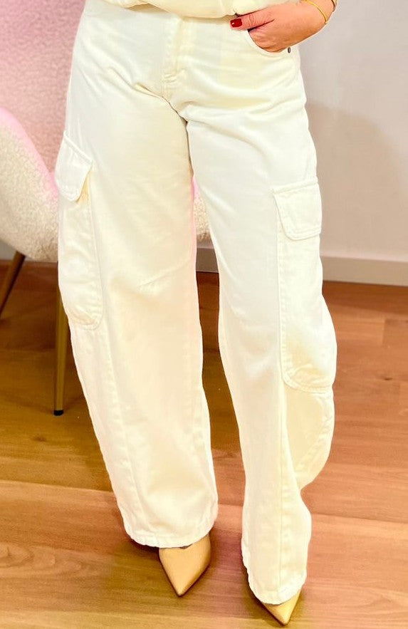 CALÇA DIXIE PALAZZO CARGO - Carla Valente