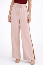 CALÇA DIXIE TRAINING WIDE LEG C/RENDA LATERAL - Carla Valente
