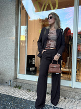 CALÇA PLEASE FATO LISTRADA - Carla Valente