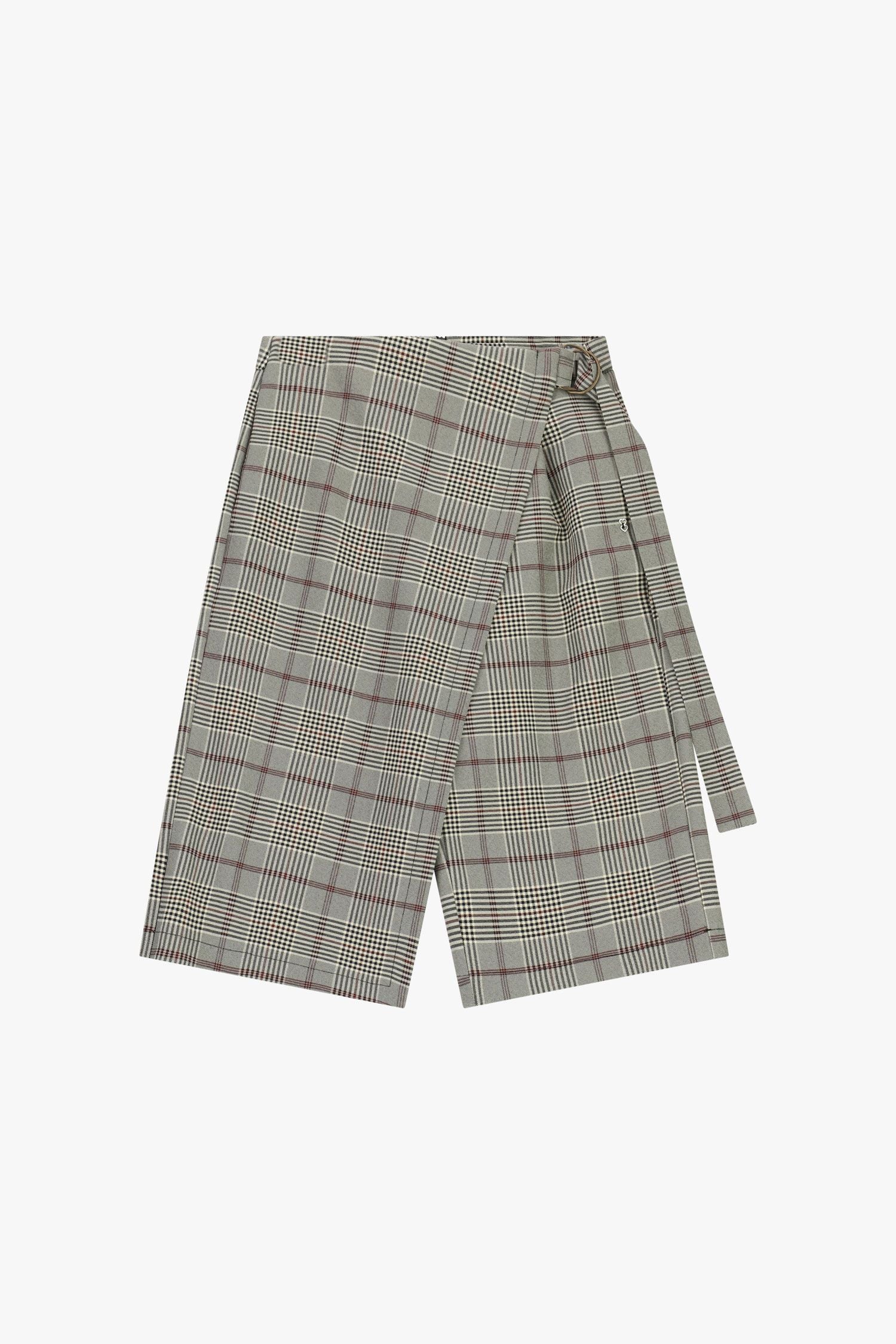 Please D0NYETX000 tartan creme e bordô