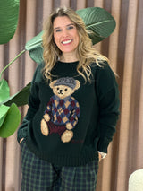 CAMISOLA DIXIE MALHA URSO DECOTE CANELADO - Carla Valente