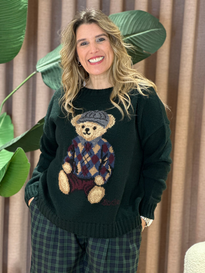 CAMISOLA DIXIE MALHA URSO DECOTE CANELADO - Carla Valente