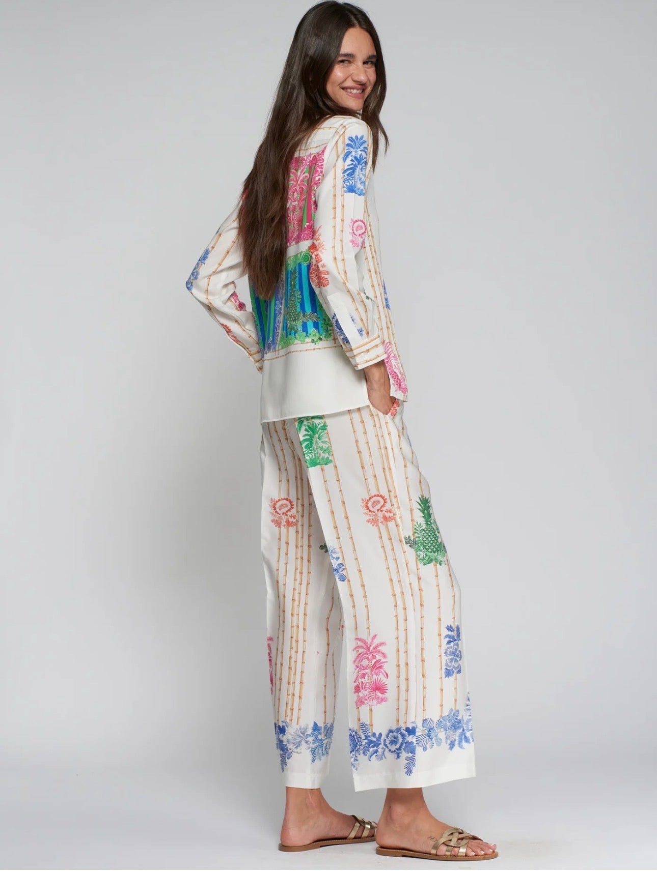 PANTALONA VILAGALLO BAMBU TUCAN ESTAMPAO - Carla Valente