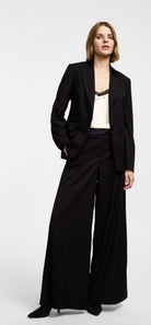 CALÇA PLEASE WIDE LEG CINTURA MÉDIA FATO COM RISCAS - Carla Valente
