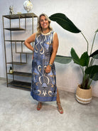 VESTIDO ALBNS DE CETIM ESTAMPADO LIS - Carla Valente