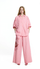 PANTALONA VDR RISCAS LATERAL STRAWBERRY FIELDS - Carla Valente