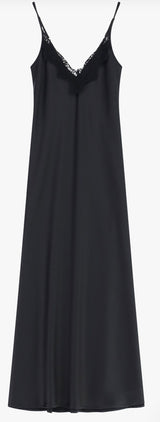 VESTIDO IMPERIAL ACETINADO DEC EM RENDA - Carla Valente