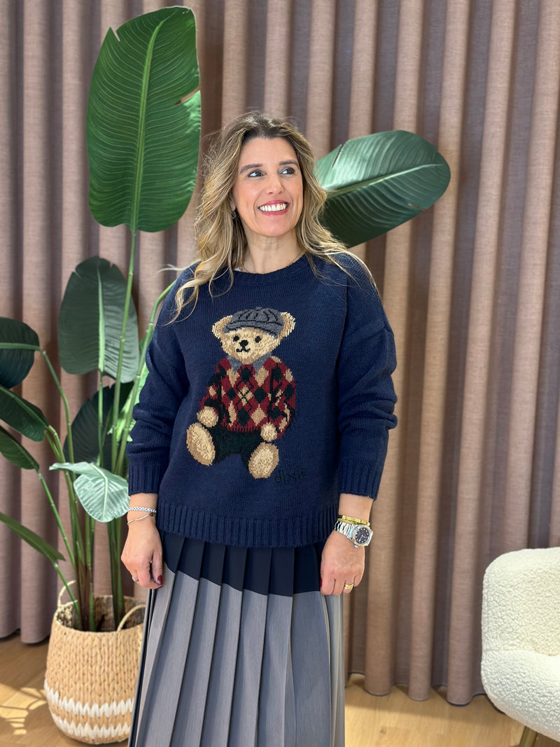 CAMISOLA DIXIE MALHA URSO DECOTE CANELADO - Carla Valente