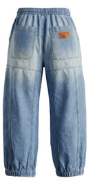 CALÇA VDR BALLOON JEANS BOLSO FRONTAL ELÁSTICO NA CINTA - Carla Valente