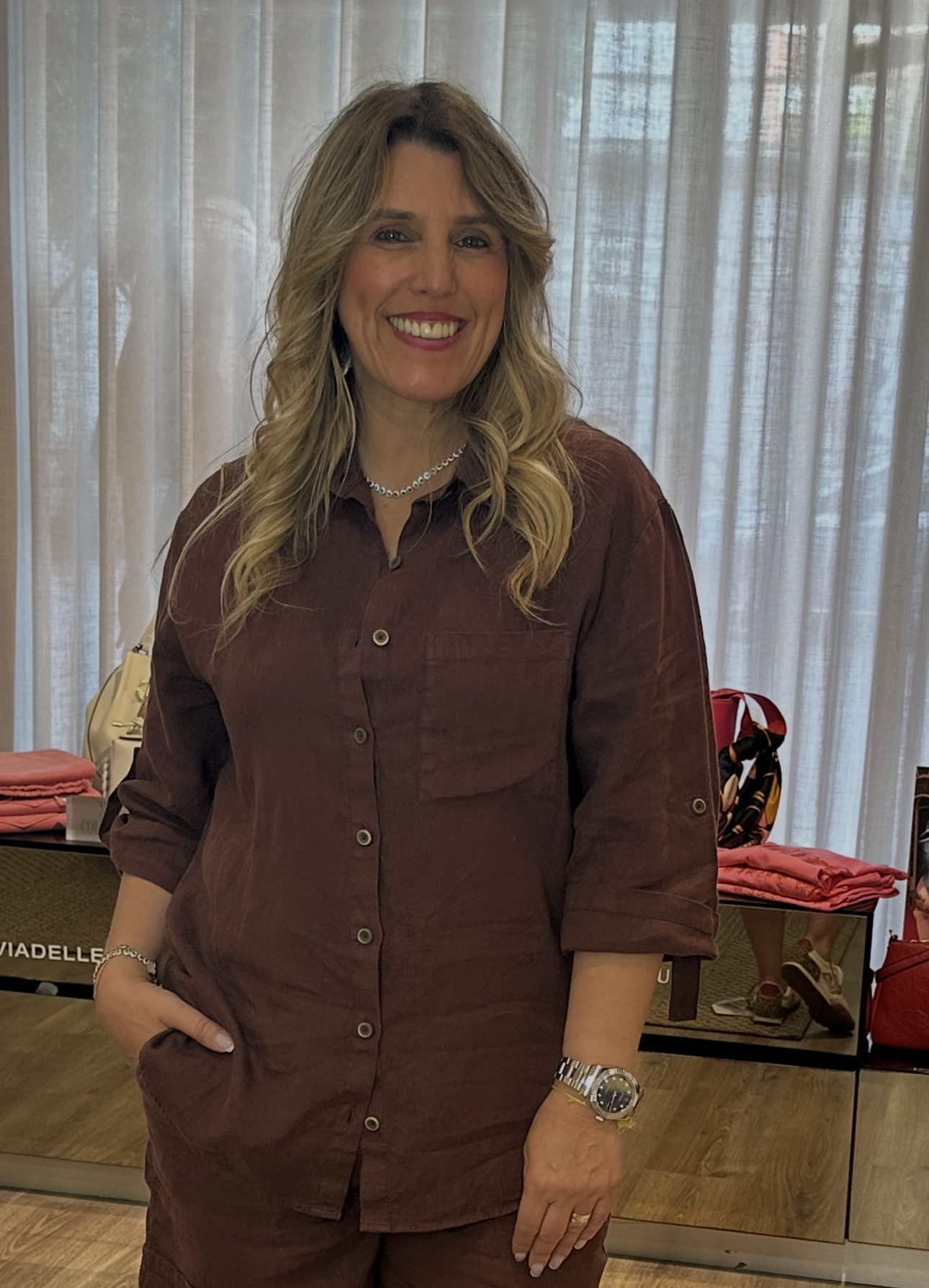 CAMISA LIBERJEANS LINHO MANGA COM DOBRA - Carla Valente